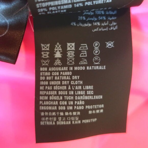 Prada Short Sleeve Tweed Puffer Jacket Pink Wool-Blend Size 38 - Picture 10 of 11